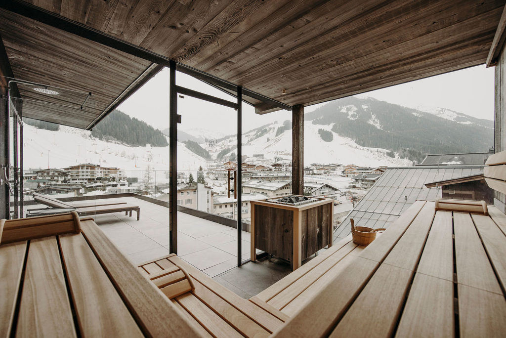 The View Hinterglemm - View from the Sauna