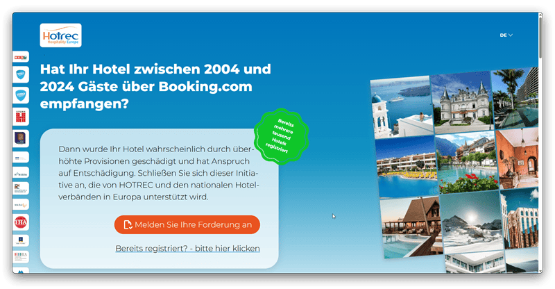 sammelklage booking.com