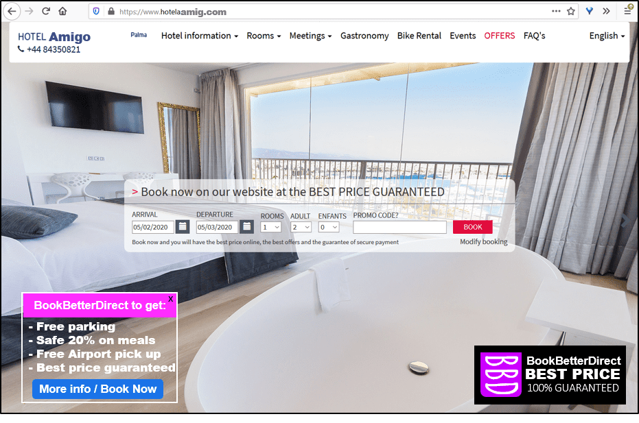 book better direct trustmark on frontpage